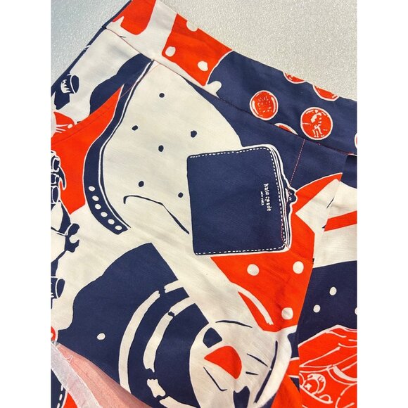 Kate Spade Passport Camera Print Womens Shorts Size 6 - Picture 4 of 5